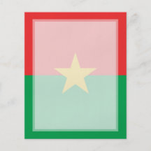 Burkina Faso - bandeira de Burkinabe Panfleto