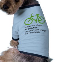Bycicle: Ecologia moderna Camisas Para Caes