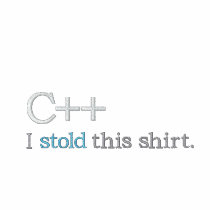 C++: Mim stold esta camisa camisas bordadas