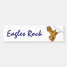 CA autocolante no vidro traseiro da rocha de Eagle Adesivos