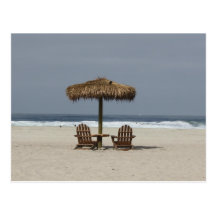 cabana da praia cartoes postais