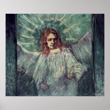 Cabeça de um anjo, após Rembrandt, 1889 Pôsteres
