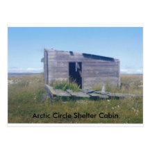 cabine ártica do cirlce, cabine do abrigo do círcu cartão postal
