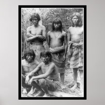 Caçadores principais do Amazon em Brasil 1902 Pôsteres