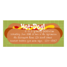 Cachorro quente! Partido Convites Personalizados