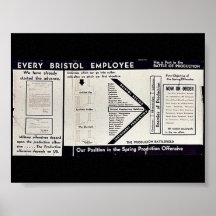 Cada empregado de Bristol Poster