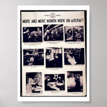 Cada vez mais trabalho das mulheres em aviões posters