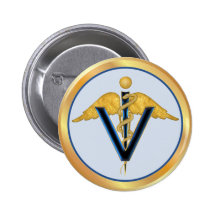 Caduceus veterinário botons
