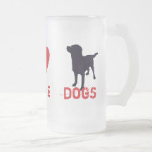 Cães do amor da paz canecas