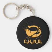 Café C8H10N4O2 Chaveiro