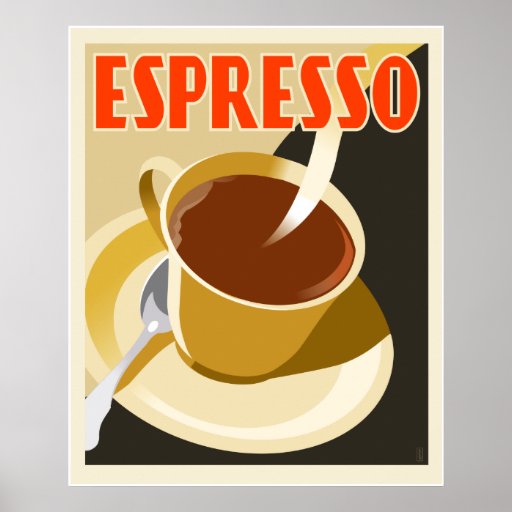 Café de Deco do café Pôsteres
