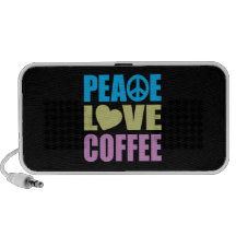 Café do amor da paz caixinha de som para laptop