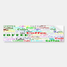 Café do café do café! Autocolante no vidro traseir Adesivos