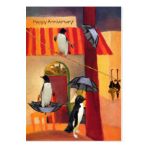 Café do pinguim cartoes de visitas