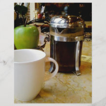 café etc. modelo de panfletos
