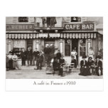 Café no cartão do sepia de France Cartao Postal
