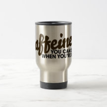 Cafeína você pode dormir quando você está inoperan canecas