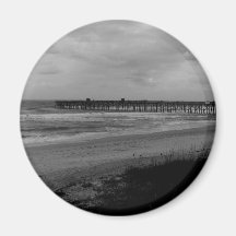 Cais da praia de Flagler da linha costeira Imas De Geladeira