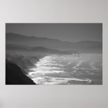 Cais de Pacifica (B&W) Posters