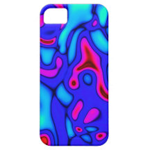 Caixa abstrata do azul e do rosa para o iPhone Capas iPhone 5 Case-Mate