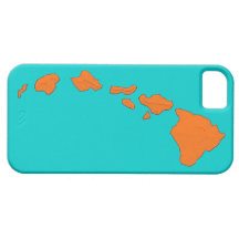 Caixa alaranjada do iphone 5 da cerceta das ilhas  capa iPhone 5 Case-Mate