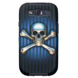 Caixa azul da galáxia de Samsung do crânio Capa Para Galaxy S3