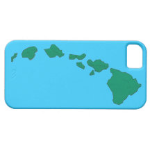 Caixa azul do iphone 5 do verde das ilhas de Havaí Capa De iPhone 5 Case-Mate
