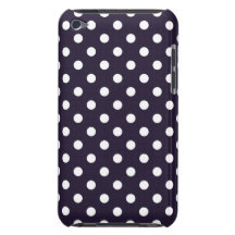 Caixa azul profunda do ipod touch G4 das bolinhas Capa iPod Case-Mate