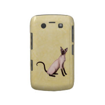 Caixa corajosa de Blackberry do gato Siamese do po Capa Blackberry Bold