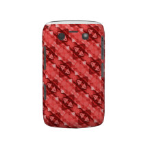 Caixa corajosa vermelha de Blackberry do desenhist Capa Blackberry Case-Mate