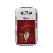 caixa da amora-preta do redhatter capa blackberry Case-Mate