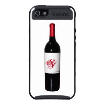 Caixa da carga do iPhone 5 da garrafa de vinho do 