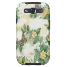 Caixa da galáxia de Samsung das flores e das borbo