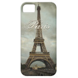 Caixa da torre Eiffel iPhone5 de Paris do vintage Capas iPhone 5 Case-Mate