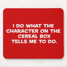 Caixa de cereal Mousepad