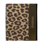 Caixa do fólio do iPad do impressão do leopardo
