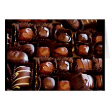 Caixa dos chocolates, doces de chocolate tentadore cartão