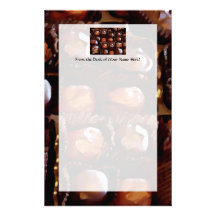 Caixa dos chocolates, doces de chocolate tentadore papel personalizado