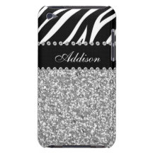 Caixa feminino do cristal de rocha preto do impres capas iPod Case-Mate