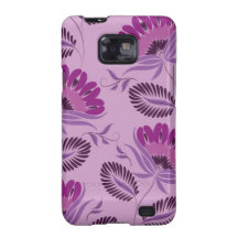 Caixa floral roxa da galáxia de Samsung
