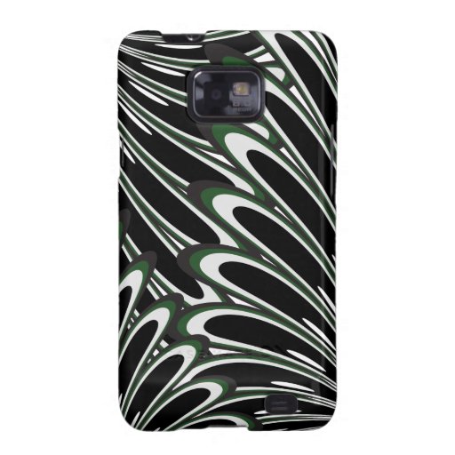 Caixa floral verde da galáxia de Samsung do teste 