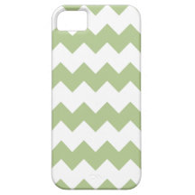 Caixa moderna verde de Iphone 5 do ziguezague de M Capa De iPhone 5 Case-Mate