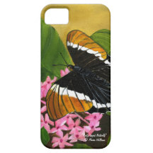 caixa Oxidado-derrubada de Iphone 5 da borboleta p Capas De iPhone 5 Case-Mate