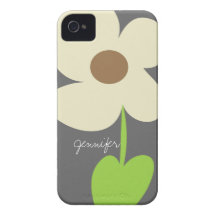 Caixa personalizada margarida da case mate do iPho Capa De iPhone 4 Case-Mate