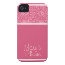 Caixa personalizada rosa do iPhone 4/4S da madress Capa iPhone 4