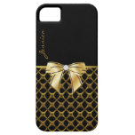 Caixa preta & goldtone chique do iPhone 5 Capas De iPhone 5 Case-Mate