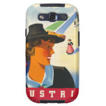 Caixa retro do poster de Áustria do viagem de Vint
