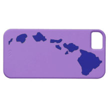 Caixa roxa azul do iphone 5 das ilhas de Havaí Capa De iPhone 5 Case-Mate