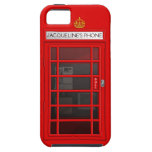 Caixa vermelha conhecida personalizada do iPhone 5 Capas iPhone 5