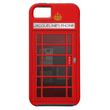 Caixa vermelha conhecida personalizada do iPhone 5 Capas iPhone 5